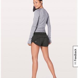 Lululemon speed shorts